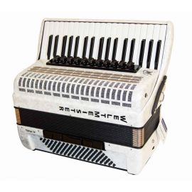 WELTMEISTER Topas-IV-96/37-WH Topas IV Аккордеон 37/96/IV/11/5, белый, с ремнями и чехлом