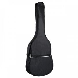 MARTIN ROMAS ГК-2 Чехол для классической гитары цвет - ЧЁРНЫЙ, утепленный 5мм, с 2-мя ремнями, с ручкой, один большой карман, с белой декоративной полосой в виде отделки