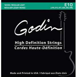 GODIN 008964 E-10 Комплект струн для электрогитары, 10-46, Regular Light