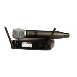 SHURE GLXD24E/B87A Z2 Цифровая радиосистема с ручным передатчиком конденсаторным суперкардиоидным Beta 87A, 2404-2478 МГц