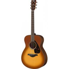 YAMAHA FS800 SAND BURST акустическая гитара, форма корпуса традиционный вестерн, верхняя дека массив ели, нижняя дека нато/окоуме, обечайка нато/окоуме, гриф нато, накладка грифа палисандр, бридж палисандр, верхний порожек уреа, нижний порожек уреа, колки