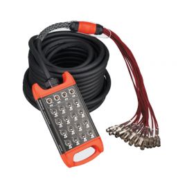 SOUNDKING BCB403-30m Сценическая коммутационная коробка 16хXLR входов + 4хXLR выхода, 30м