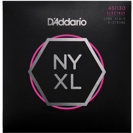 D'ADDARIO NYXL45130 NYXL Комплект струн для 5-струнной бас-гитары, Long Scale, Reg Light, 45-130