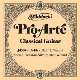 D'ADDARIO J4504 Pro-Arte Отдельная 4-ая струна для классической гитары, нейлон, норм. натяжение
