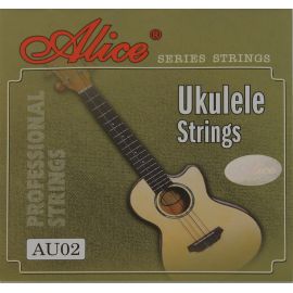 ALICE AU02 Комплект струн для укулеле, черный нейлон