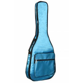 MARTIN ROMAS ГА-3 Чехол для акустической (12-ти стр,) гитары цвет - ГОЛУБОЙ, утепленный 15 мм., с 2-мя ремнями, с ручкой, один большой карман, с белой декоративной полосой в виде отделки