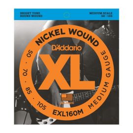 D'ADDARIO EXL160M Nickel Wound Комплект струн для бас-гитары, Medium, 50-105, Medium Scale