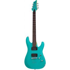 SCHECTER C-6 Deluxe Satin Aqua Гитара электрическая шестиструнная, крепление грифа: на болтах