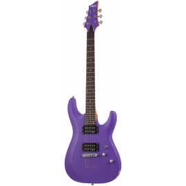​SCHECTER C-6 Deluxe Satin Dark Purple Гитара электрическая шестиструнная, крепление грифа: на болтах