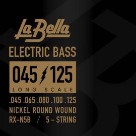 LA BELLA RX-N5B RX Nickel Комплект струн для 5-струнной бас-гитары, никелированные, 45-125