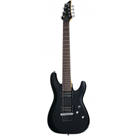 SCHECTER C-7 Deluxe SBK Гитара электрическая семиструнная, крепление грифа: на болтах