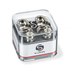 SCHALLER 14010201 (446) Security Lock крепление для ремня с блокировкой для гитары (пара),  покрытие
