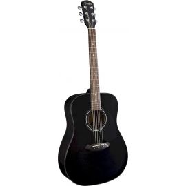 FENDER CD-60 DREADNOUGHT BLACK акустическая гитара, цвет черный, задняя дека и обечайка - нато, верх