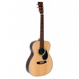 SIGMA OMR-1ST 6-струнная акустическая гитара формы Jumbo. Верхняя дека из массива ситхинской ели, ко