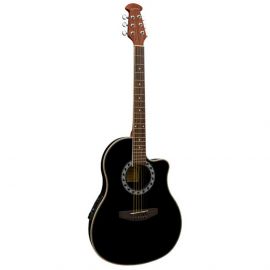 MARTINEZ W162 P/BK Электроакустическая гитара, Копия OVATION , верхняя дека - ель, корпус - ABS , гриф - катальпа, накладка - палисандр, порожек - палисандр, 4-х полосный эквалайзер