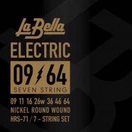 LA BELLA HRS-71 Комплект струн для 7-ми струнной электрогитары 009-064