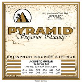 PYRAMID 338/12 Phosphor Bronze 10-47 Комплект струн для 12-струнной акустической гитары,