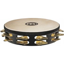 MEINL STAH2B-BK Тамбурин деревянный мембрана натуральная, 2 ряда бубенцов