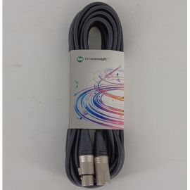 TRUE MAGIC TMH003/1M Кабель микрофонный HD XLR male - XLR female, 1м, 7мм, черный