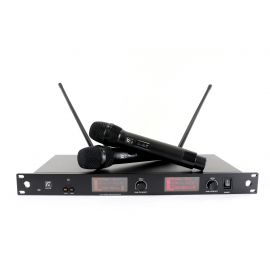 RFIntell QL5R/QL1-B радиосистема с 2-мя ручными микрофонами QL1, True diversity приёмник, 1U