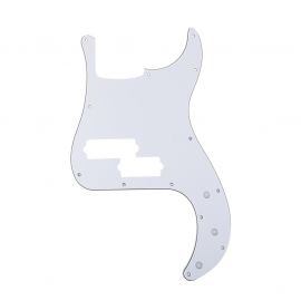 MUSICLILY MX1396WH Защитная накладка 5-струнной бас-гитары Precision Bass Mexico, 3 слоя, белая