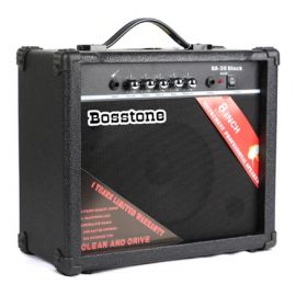 BOSSTONE BA-30W Black Комбоусилитель для бас гитары: Мощность - 30 Ватт, Динамик 8"