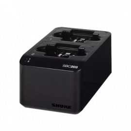 SHURE SBC203-E Зарядное устройство для аккумулятора на 2 шт. SB903, с блоком питания.
