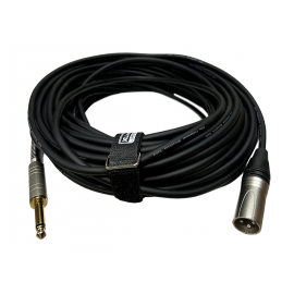 XLINE Cables RMIC XLRM-JACK 20 Кабель микрофонный XLR 3 pin male - JACK 6.3 mono длина 20м