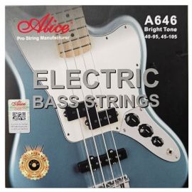 ALICE A646(4)-M Комплект струн для бас-гитары, сплав железа, Medium, 45-105