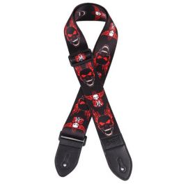 STOREMUSIC G13095-strap Ремень гитарный принт череп огонь