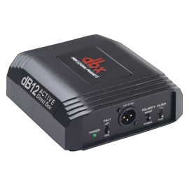 DBX dB12 активный трансформаторный директбокс. Hi-Z 1/4" TS вход, параллельный 1/4" Thru TS,