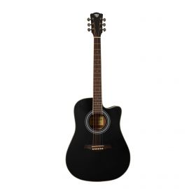 ROCKDALE Aurora D6 C BK Satin Акустическая гитара. Форма корпуса Dreadnought с вырезом. Цвет черный.