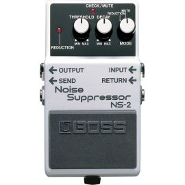 BOSS NS-2 гитарный эффект Шумопоглотитель. Регуляторы: Threshold, Decay, Mode. Индикатор Check.