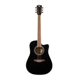 ROCKDALE Aurora D6 C BK Gloss Акустическая гитара. Форма корпуса Dreadnought с вырезом.