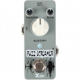 XVIVE V4 Fuzz Screamer Педаль эффектов гитариста, металлический мини-корпус, 9В