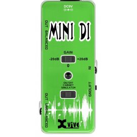 XVIVE V13 Mini DI Box Педаль эффектов гитариста, металлический мини-корпус, 9В,