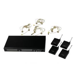 LAUDIO RWS-4BHS Беспроводная микрофонная система, 4 головных микрофона