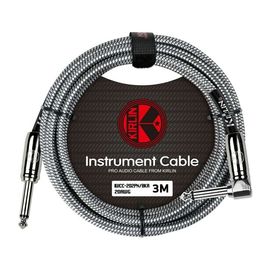 KIRLIN IWCC-202PN /BKA 20AWG кабель инструментальный Jack-Jack 6 мм тканый 3м