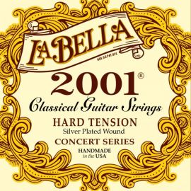 LA BELLA 2001H Hard 2001 Hard Комплект струн для классической гитары, сильное натяжение, посеребренные