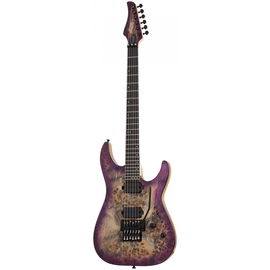 SCHECTER C-6 PRO FR Aurora Burst 6-струнная электрогитара, floyd Rose бридж, 24 лада, бриджевый звук