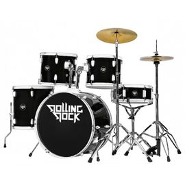 ROLLING ROCK JR-2222Q BK Ударная установка Бас-бочка 22"х16 Том-бас 16x16" Том-альт 13x10" Том-альт 12x9" Малый-барабан 14x 5,5".