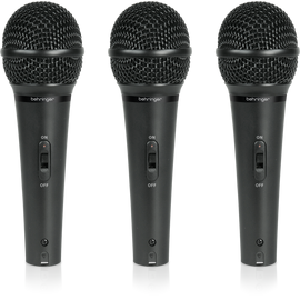BEHRINGER XM1800S Комплект из 3 кардиоидных динамических микрофонов, 80-15000Гц, держатели, кейс