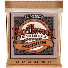 ERNIE BALL 2144 Earthwood 13-56 Phosphor Bronze Medium Струны для акустической гитары