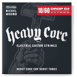 DUNLOP DHCN1060-6 Heavy Core Комплект струн для электрогитары, никелированные, 10-60