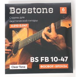 BOSSTONE Clear Tone BS FB10-47 Струны для акустической гитары фосфор бронза калибр 0.010-0.047