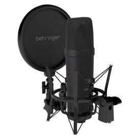 BEHRINGER TM1 DARK EDITION cтудийный конденсаторный микрофон, кардиоида, мембрана 1" позолоченная,