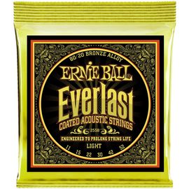 ERNIE BALL 2558 Everlast Coated 80/20 Bronze Light 11-52 Струны для акустической гитары