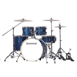 LUDWIG LC196-4 Accent Pro Барабанная установка, синяя, 2 коробки Цвет: синий Iris Blue.