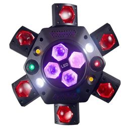 LED STAR MA-E042 Эффект светодиодный вращающийся многолучевой 4 в 1 Beam, B-EYE, Strobe, Laser, DMX