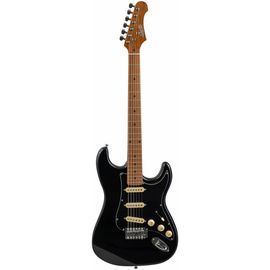 JET JS-200 BK электрогитара, Stratocaster, корпус тополь, 22 лада, SSS, tremolo, цвет BK